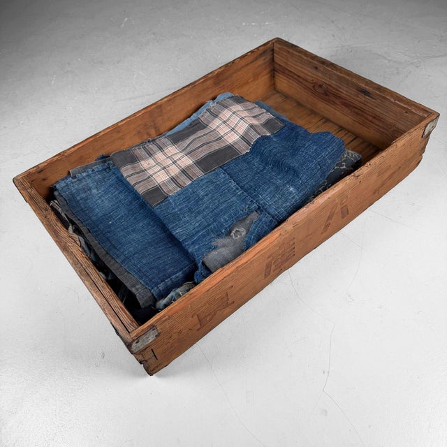 Wood Japanese Wooden Merchant Crate, 1940s For Sale - Image 7 of 17