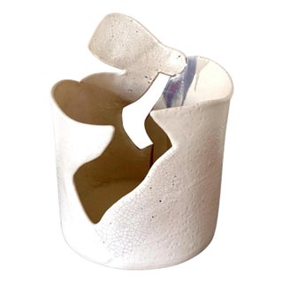 Late 20th Century Large Sculptural Ceramic Vessel by Richard Devore Exhibited and Published For Sale