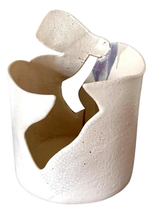 Late 20th Century Large Sculptural Ceramic Vessel by Richard Devore Exhibited and Published