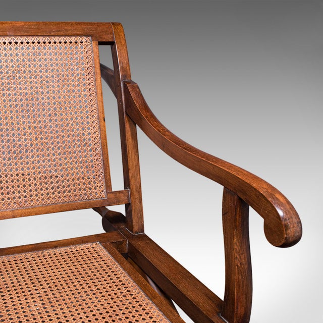 Antique Ladies Colonial Veranda Chair, English, Beech, Carrying Seat, Victorian For Sale - Image 9 of 12