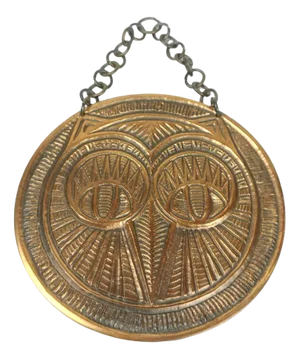 Mid-Century Bronze Wall Plate