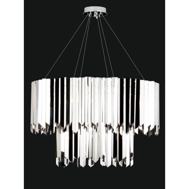 Collection Andromeda Chandelier in Metal and Glass by Jago For Sale - Image 4 of 8