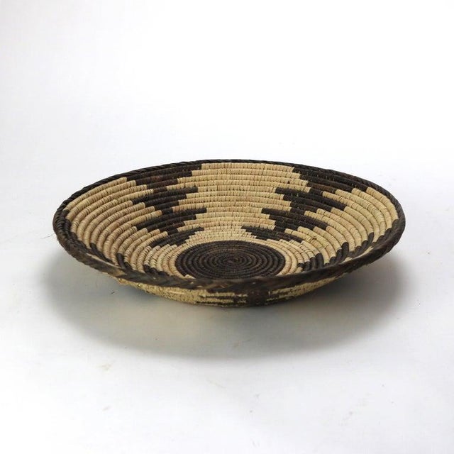 Vintage Southwest Native American Woven Reed Basket 20thC For Sale - Image 6 of 10