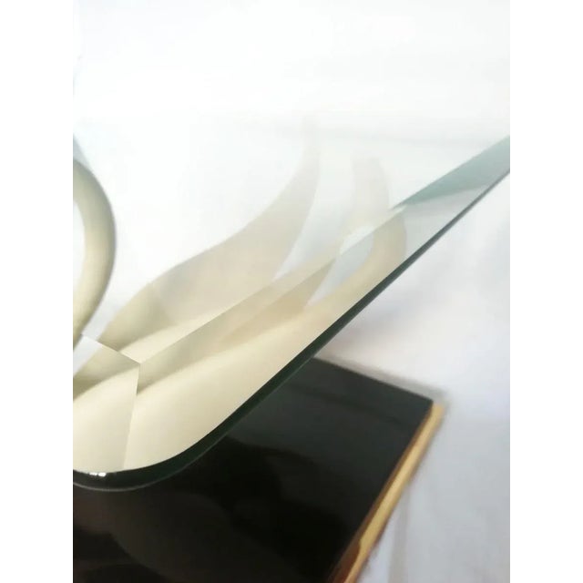 1970s Mid-Century Swan Coffee Table from Maison Jansen For Sale - Image 5 of 9