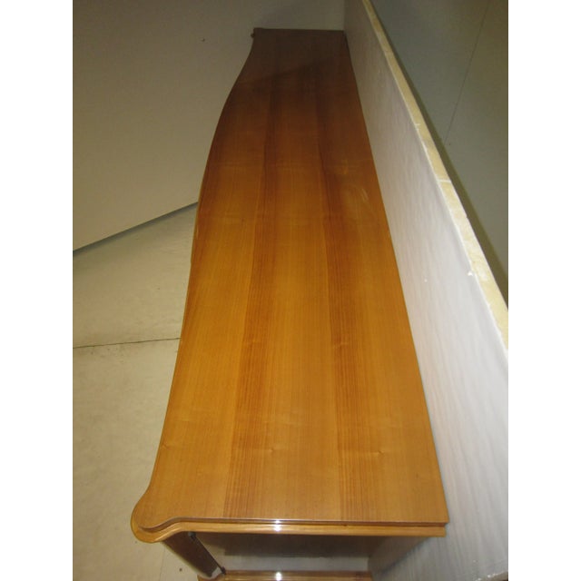 1940s Andre Arbus Style Sycamore Credenza with Parquetry Inlay For Sale - Image 9 of 13