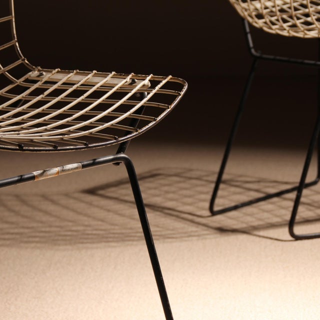 Harry Bertoia Children's Wire Chairs by Harry Bertoia for Knoll International, USA, 1950s, Set of 2 For Sale - Image 4 of 14