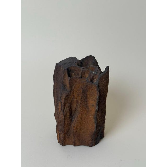 Brutalist Organic Sculptural Metal Vase, 1950s For Sale - Image 9 of 13