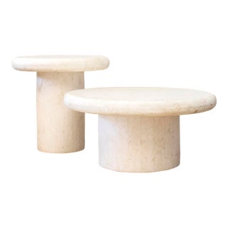 Italian Marble Side Tables For Sale