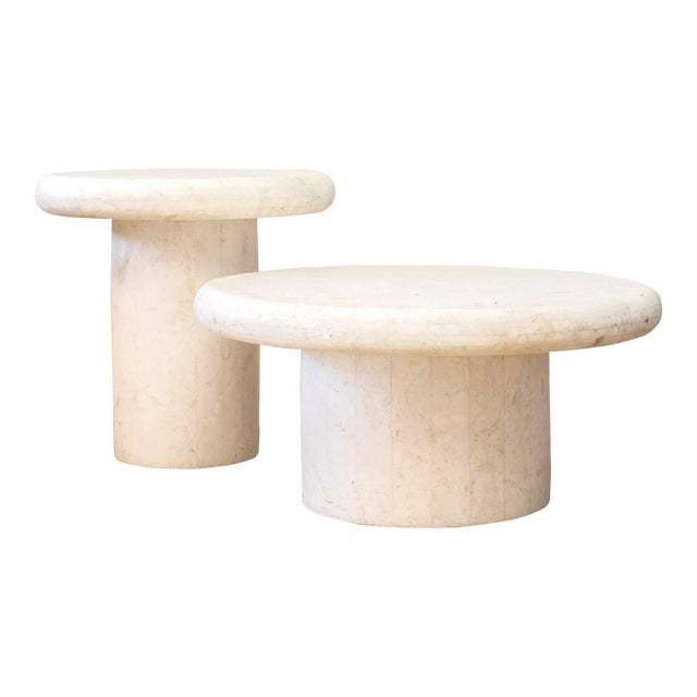 Italian Marble Side Tables For Sale