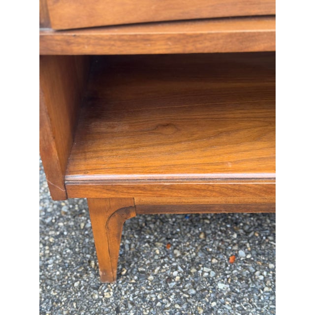 Mid 20th Century Modern Walnut Nightstand For Sale - Image 9 of 10