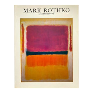 " Mark Rothko 1903 - 1970 " a Retrospective " Vintage 1982 Abstract Expressionist Lithograph Print Exhibition Art Book For Sale