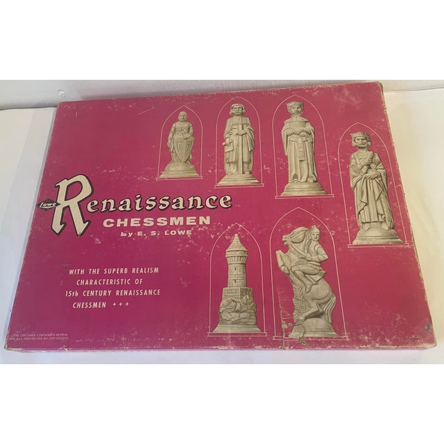 Renaissance Vintage 1959 Renaissance Chessmen Game Set For Sale - Image 3 of 12