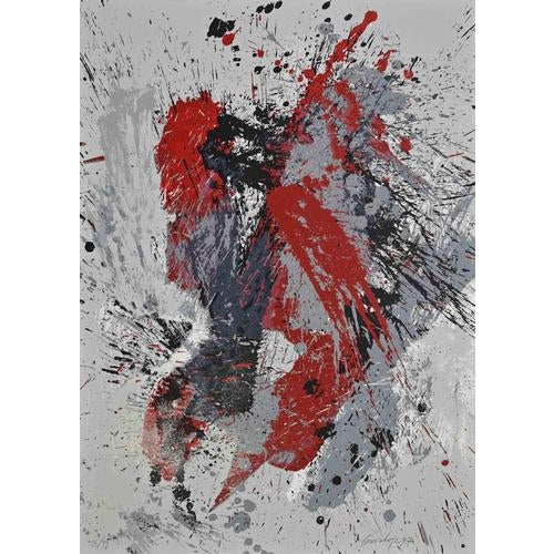 Toti Scialoja, Untitled Edition 99, 1997, Screen Print For Sale - Image 4 of 4