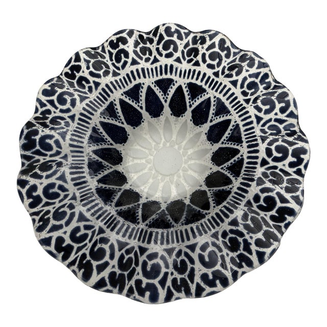 1990s Rare Sydenstricker Ruffled Candy Dishes For Sale