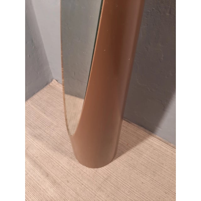 Mid-Century Modern Unghia Floor Mirror in Brown Plastic, 1970s For Sale - Image 3 of 11