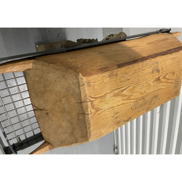 Brown Antique Wooden Kneading Bowl/ Trough For Sale - Image 8 of 12