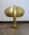 Modern Gilt Brass Mushroom Table Lamp, 1970s For Sale - Image 3 of 9