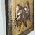 Vintage Signed/Dated MCM Repoussé Metal Art Work of Eagle in Flight, Wood Frame For Sale - Image 4 of 11