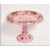 19th Century Pink Triple Overlay Enameled Bohemian Glass Cake Stand For Sale In New York - Image 6 of 11
