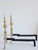 Antique Federal Style Brass Andirons With Steeple Tops - A Pair For Sale - Image 4 of 12