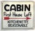 Circa 1940s Two Sided Cabin Sign For Sale - Image 4 of 7