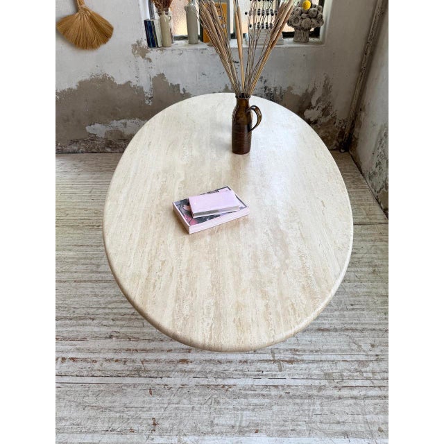 Travertine Dining Table by Afra & Tobia Scarpa, Italy, 1970 For Sale - Image 14 of 18