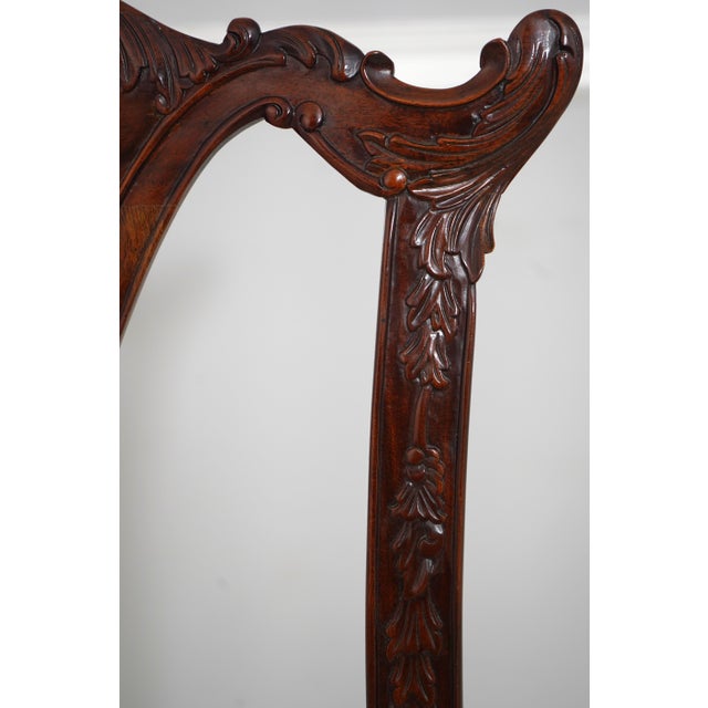 Set of 10 Maitland Smith Mahogany Dining Room Chairs For Sale - Image 15 of 18