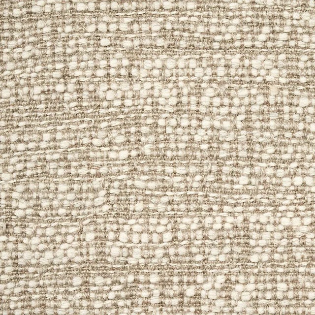 Schumacher Beacon Linen Wool Texture in Natural For Sale