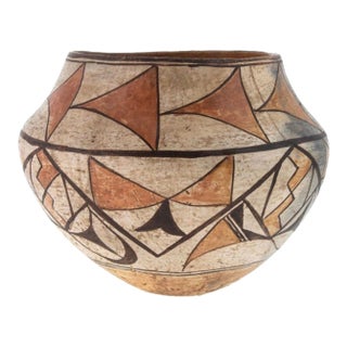 Acoma Pueblo Pottery Olla, Clay, Polychrome For Sale