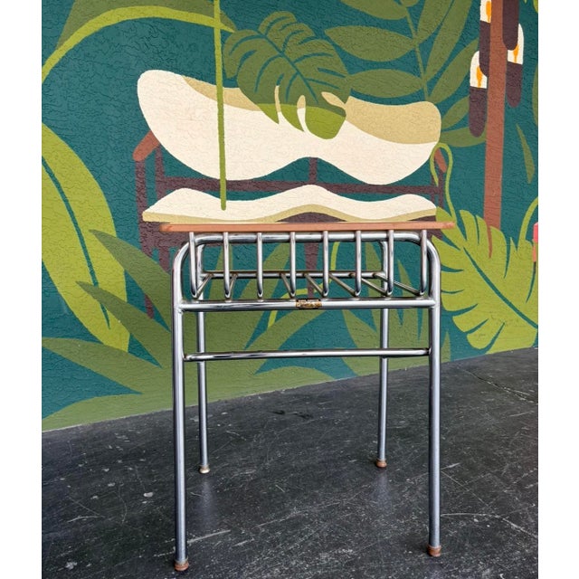 Wood Mid Century Columbia Bicycles School Desk For Sale - Image 7 of 11