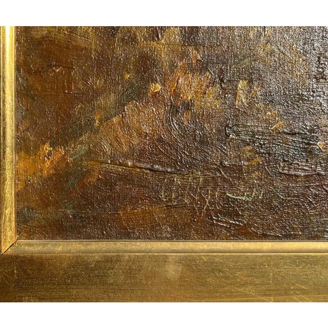 1930s Anthony Thieme Windmill Landscape Oil Painting For Sale - Image 5 of 9