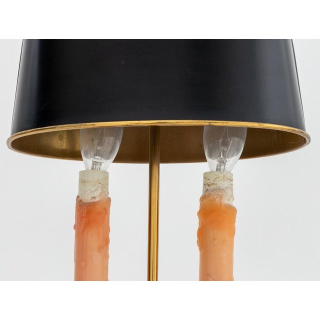 Mid 20th Century Brass Two-Light Table Lamp, 20th C. For Sale - Image 5 of 5