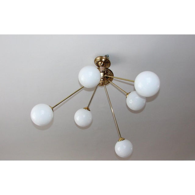 Modern Globe Chandelier, 1960s For Sale - Image 6 of 14