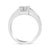 Haus of Brilliance 14K White Gold 2 3/4 Cttw Invisible-Set Princess and Channel-Set Baguette Diamond Step Up Cocktail Ring (G-H Color, SI1-SI2 Clarity) - Ring Size 9.25 For Sale - Image 4 of 6