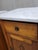 1930s Antique French Oak Nightstands With Carrera Marble Tops - A Pair For Sale - Image 5 of 10