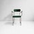 Italian metal and faux leather chairs by Maltoni Carlo Arredi Metallici, 1930s Chairs with armrests, featuring a curved...