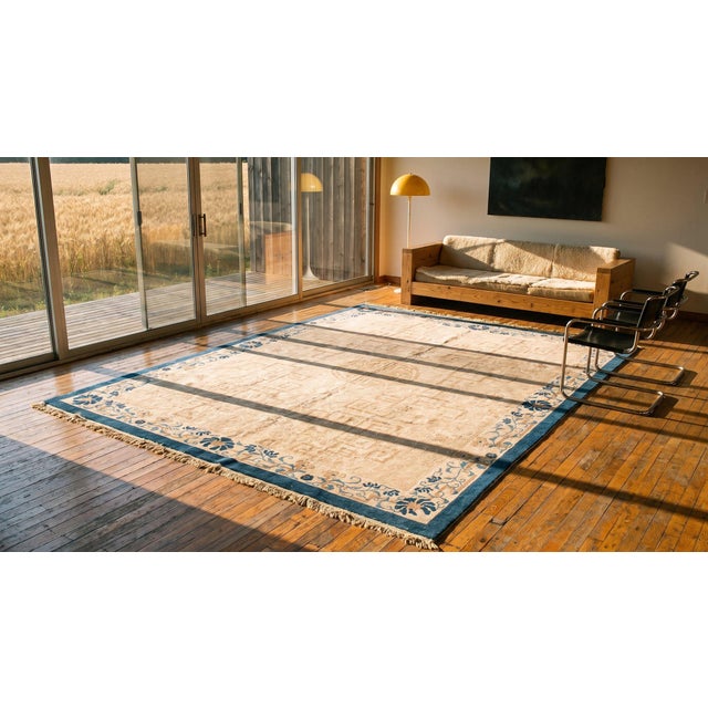 Textile Early 20th Century Chinese Peking Carpet ( 8' 2" x 10' - 250 x 305 cm ) For Sale - Image 7 of 7