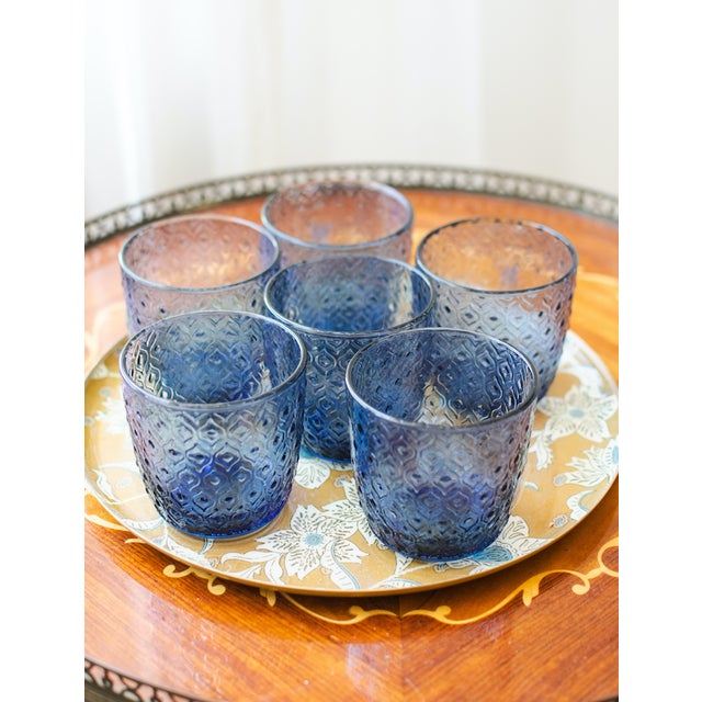 Blue Modern Glasses by Ivv Firenze for Ribes Studio, 2010, Set of 6 For Sale - Image 8 of 10