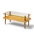 Brown Gilbert Rhode Style Mid Century Walnut and Glass Coffee Table For Sale - Image 8 of 9