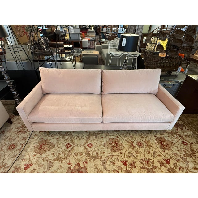 Mid-Century Modern Room & Board Jasper Sofa, Rose For Sale - Image 3 of 12