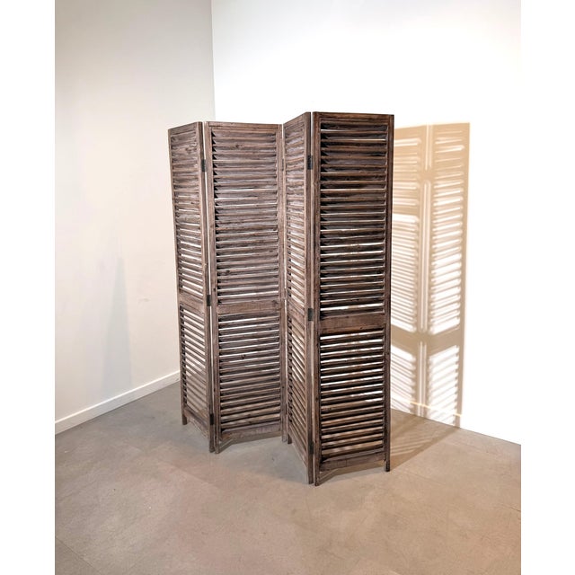 Bring warmth, texture, and functionality to your interior with this beautiful wooden room divider. Crafted from solid wood...