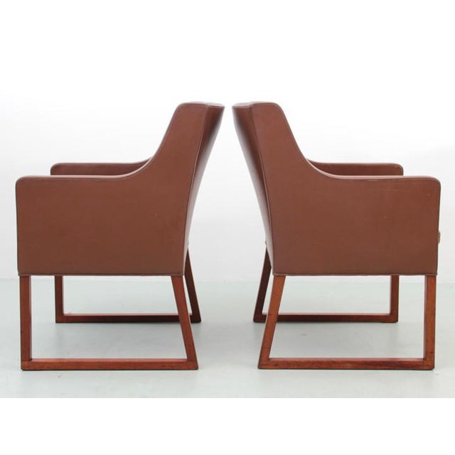 Mid-Century Modern Armchairs Model 3246 attributed to Børge Mogensen for Fredericia Stolefabrik, 1960s, Set of 2 For Sale - Image 4 of 18