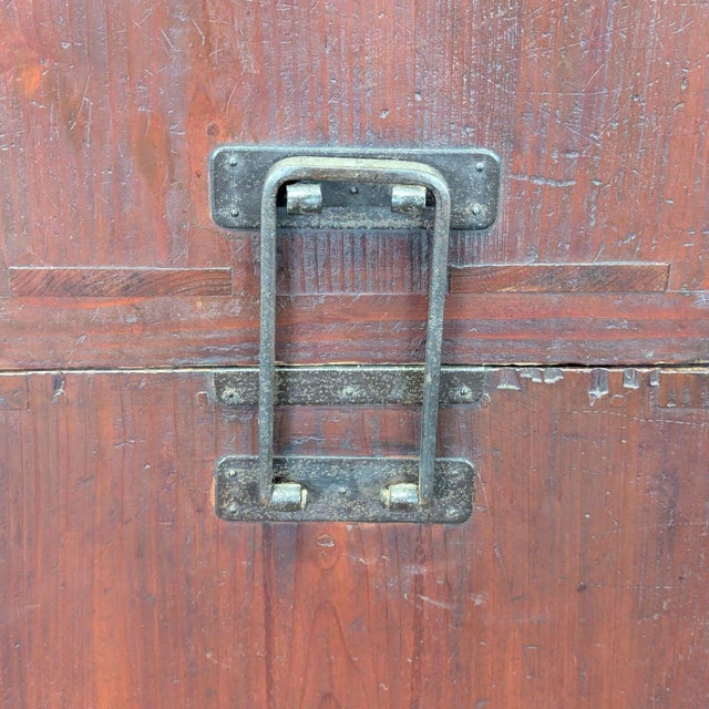 Wood Japanese Nihonmatsu/Tansu Chest – Wooden Dresser With Iron Hardware For Sale - Image 7 of 17