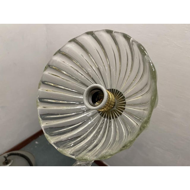 Art Deco Murano Glass Light Pendant by Ercole Barovier for Murano, 1940s For Sale - Image 14 of 18