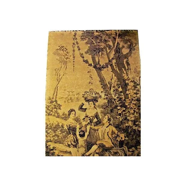 Enhance your Tuscan decor with this 19th-century French tapestry with a classic scene by Francisco Goya. Lovely sepia...