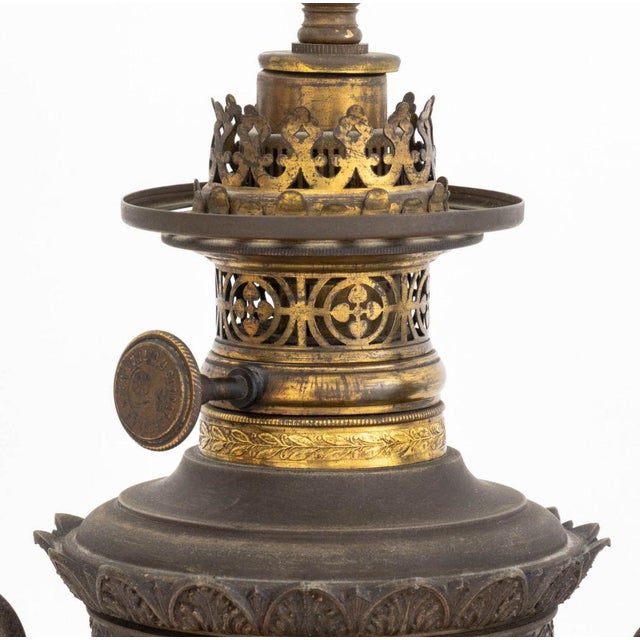 Neoclassical Neoclassical Two Handle Urn Forn Table Lamps, Pair For Sale - Image 3 of 11