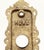 Victorian Mid 20th Century Brass Door 4.375 In. Back Plate With Ornate Edges For Sale - Image 3 of 4