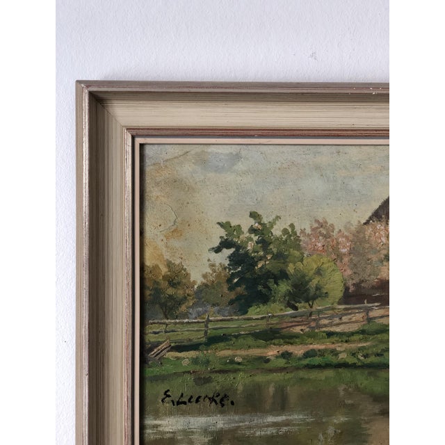 Countryside Cottage, 1920s, Oil Painting on Panel, Framed For Sale - Image 6 of 13