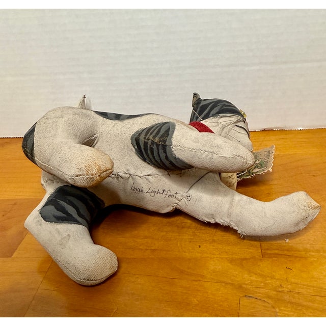 Vintage Handmade Barnyard Cat by Fergie Lightfoot For Sale - Image 4 of 10