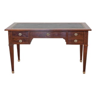On Hold - French 19th Century Louis XVI Style, Leather-Top Desk For Sale